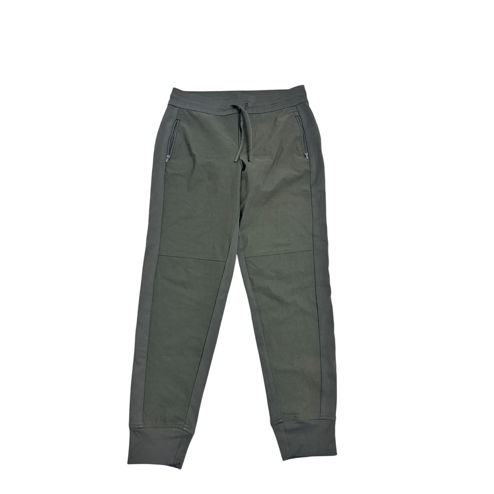 Athleta Headlands Hybrid Trek Jogger Pants‎ Womens 10 Olive Green Hiking 486183